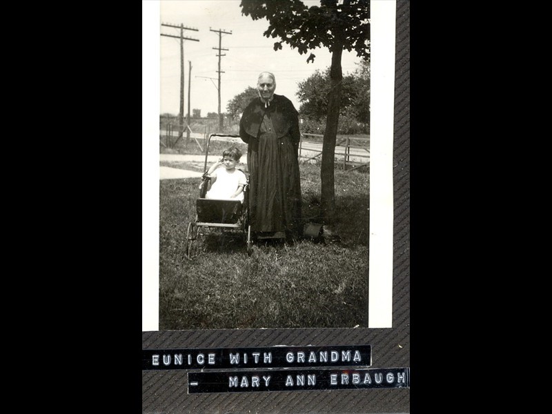 Eunice and her Grandma Mary Ann Erbaugh