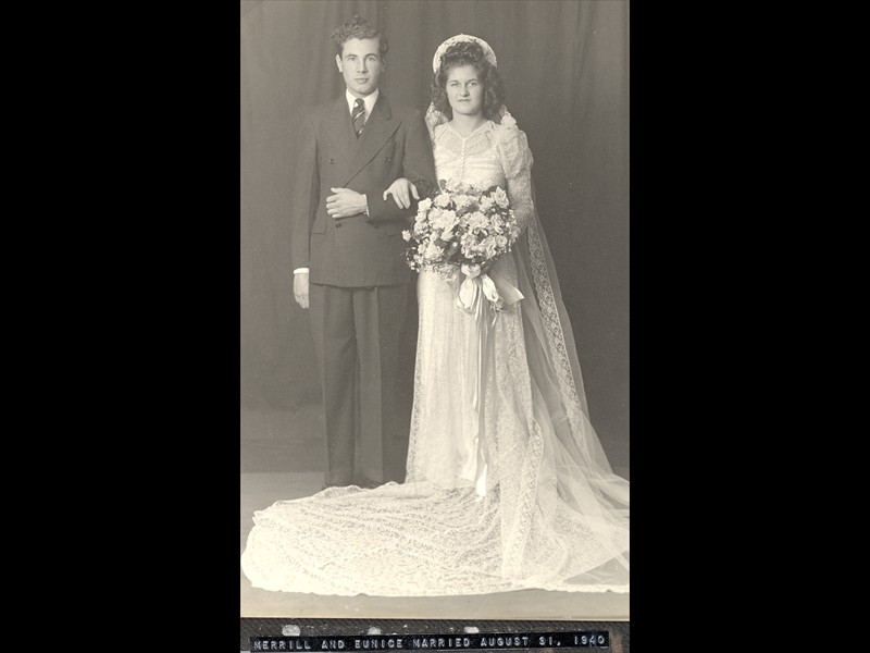 Merrill Royer & Eunice Erbaugh, 1940 Wedding
